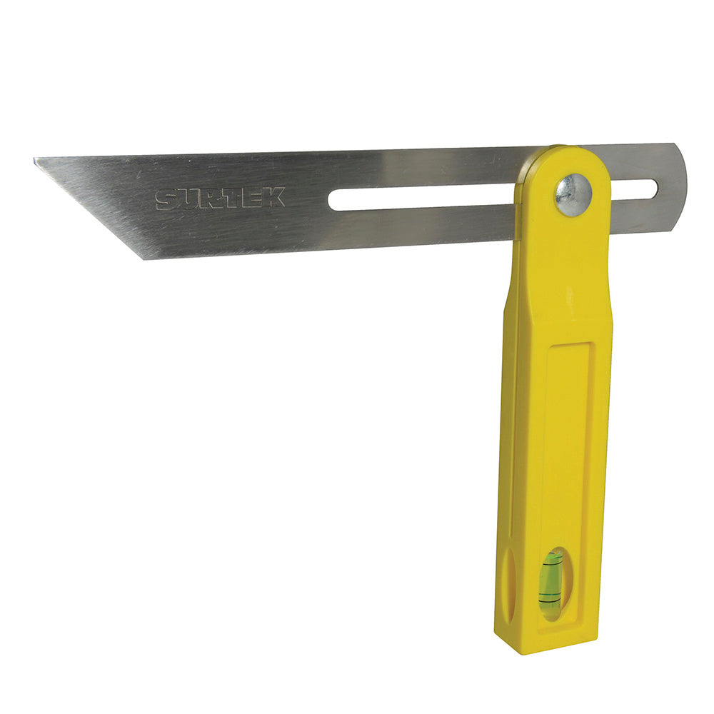 ESCUADRA FALSA 8" CON MANGO DE PLÁSTICO SURTEK