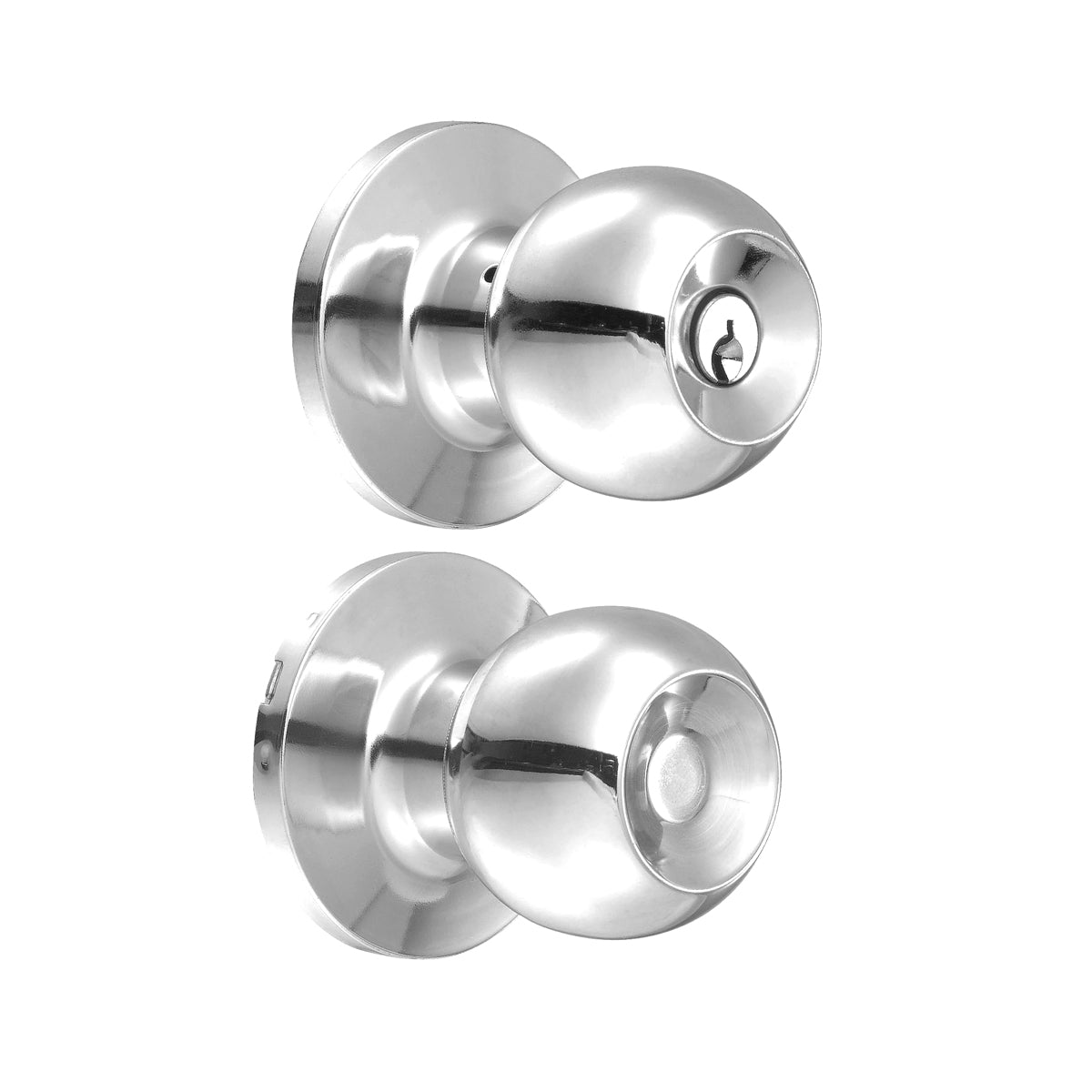 POMO TUBULAR BOLA FUNCIÓN ENTRADA, ACERO INOXIDABLE, LLAVE ESTÁNDAR, BLÍSTER LOCK 12PO