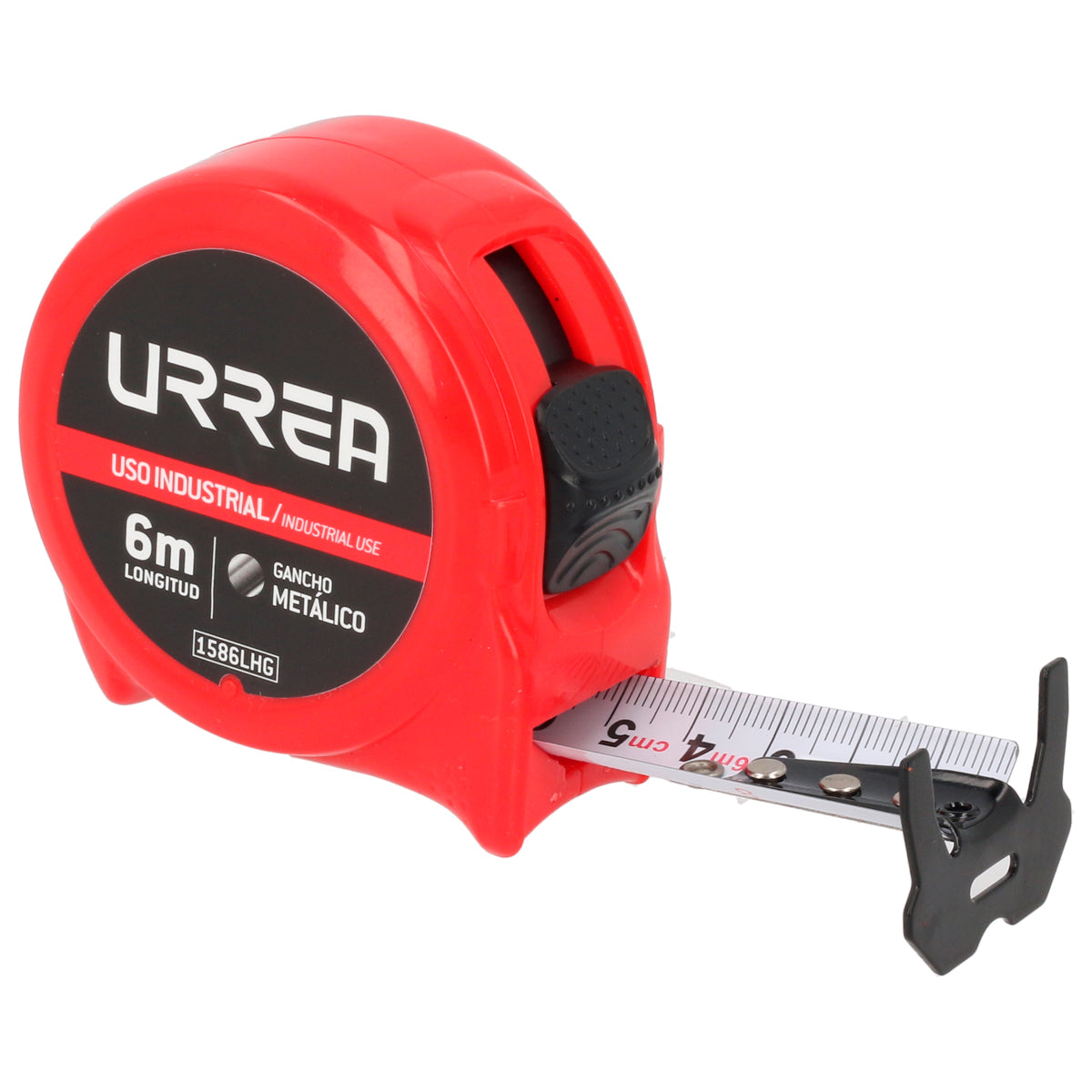 FLEXÓMETRO CON CARCASA DE PLÁSTICO 6 M X 25 MM GRANEL URREA