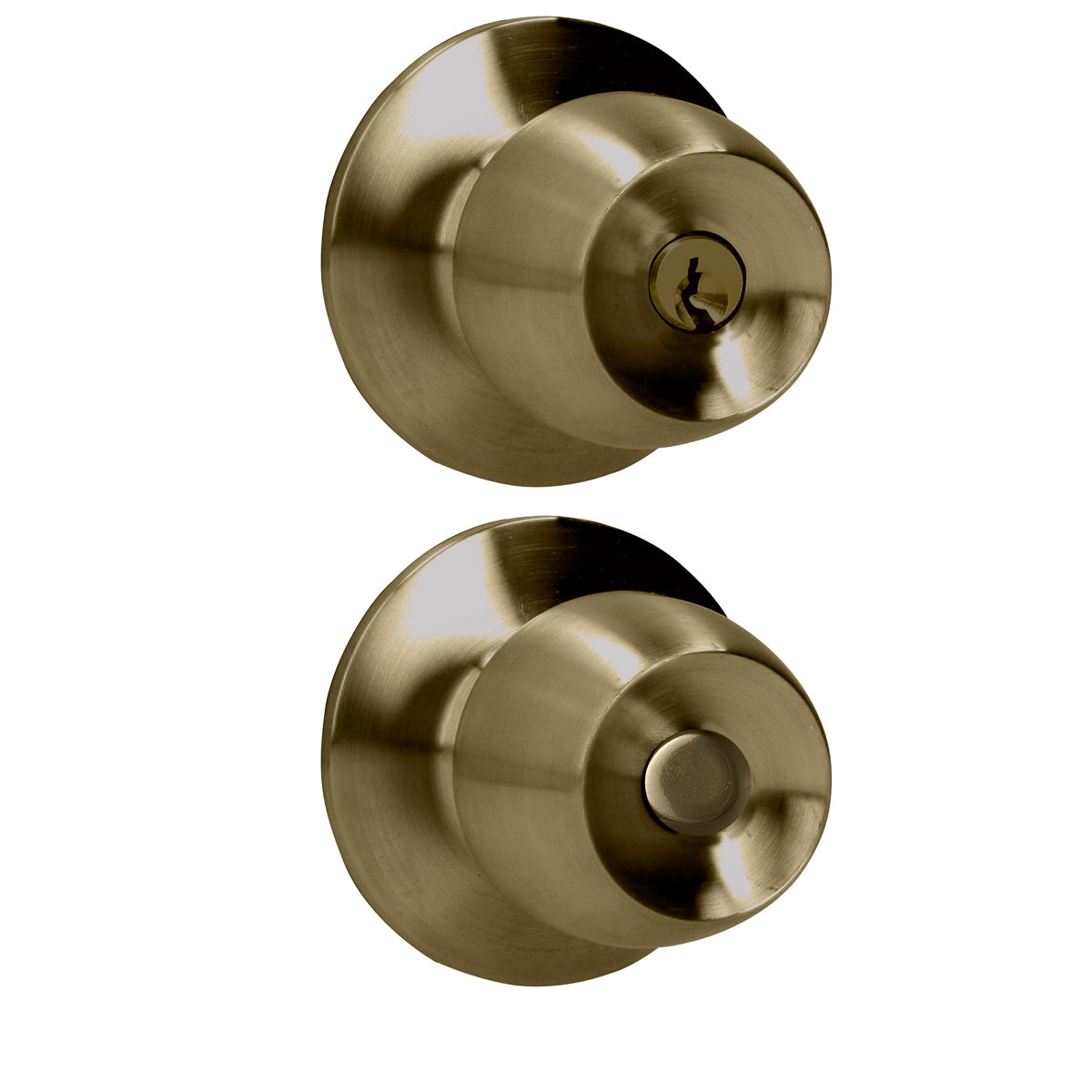 POMO CILÍNDRICO MEDIA COPA FUNCIÓN ENTRADA, LATÓN ANTIGUO, LLAVE ESTÁNDAR, BLÍSTER PROLOK 40POP