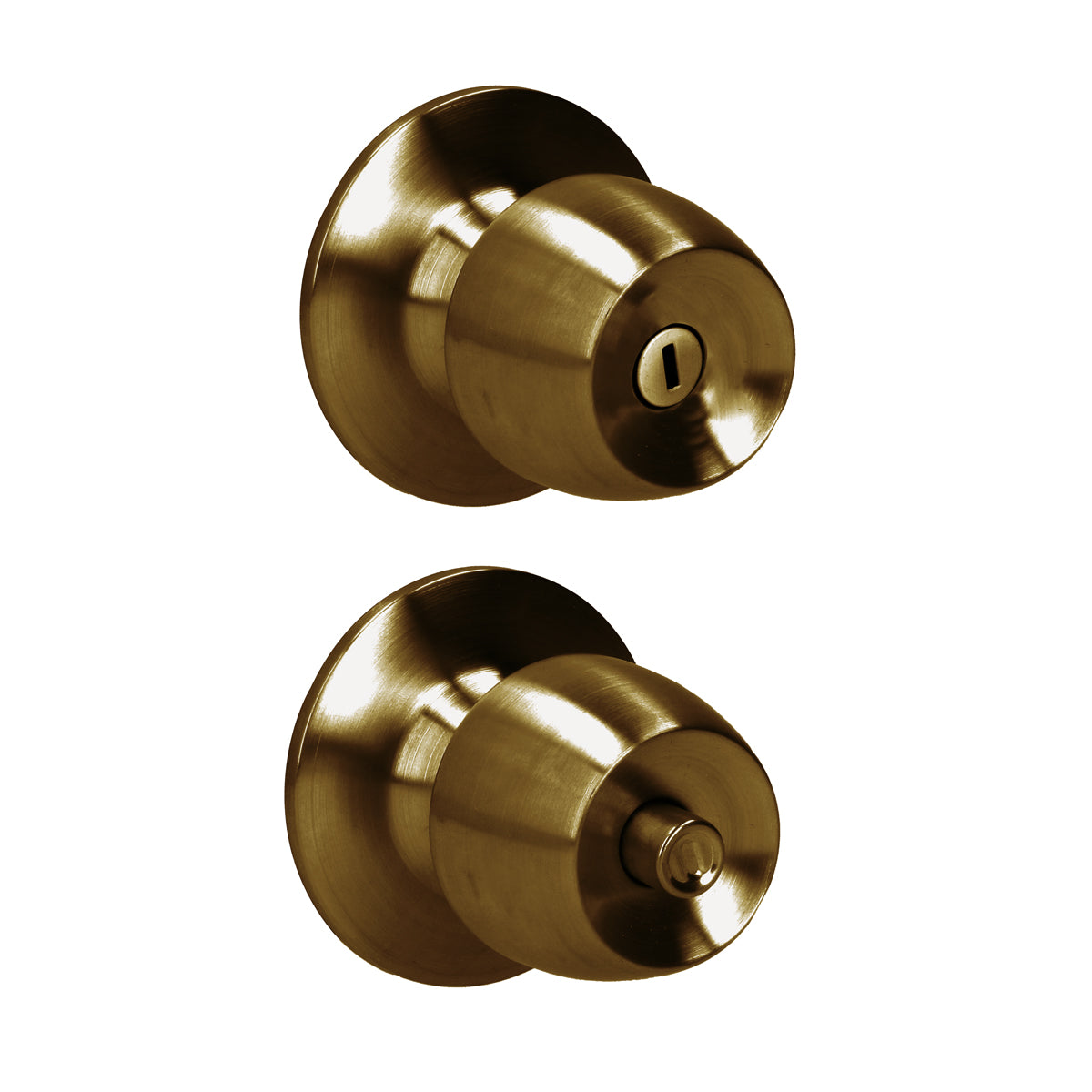 POMO CILÍNDRICO MEDIA COPA FUNCIÓN BAÑO, LATÓN ANTIGUO, LLAVE ESTÁNDAR, BLÍSTER PROLOK 42POP