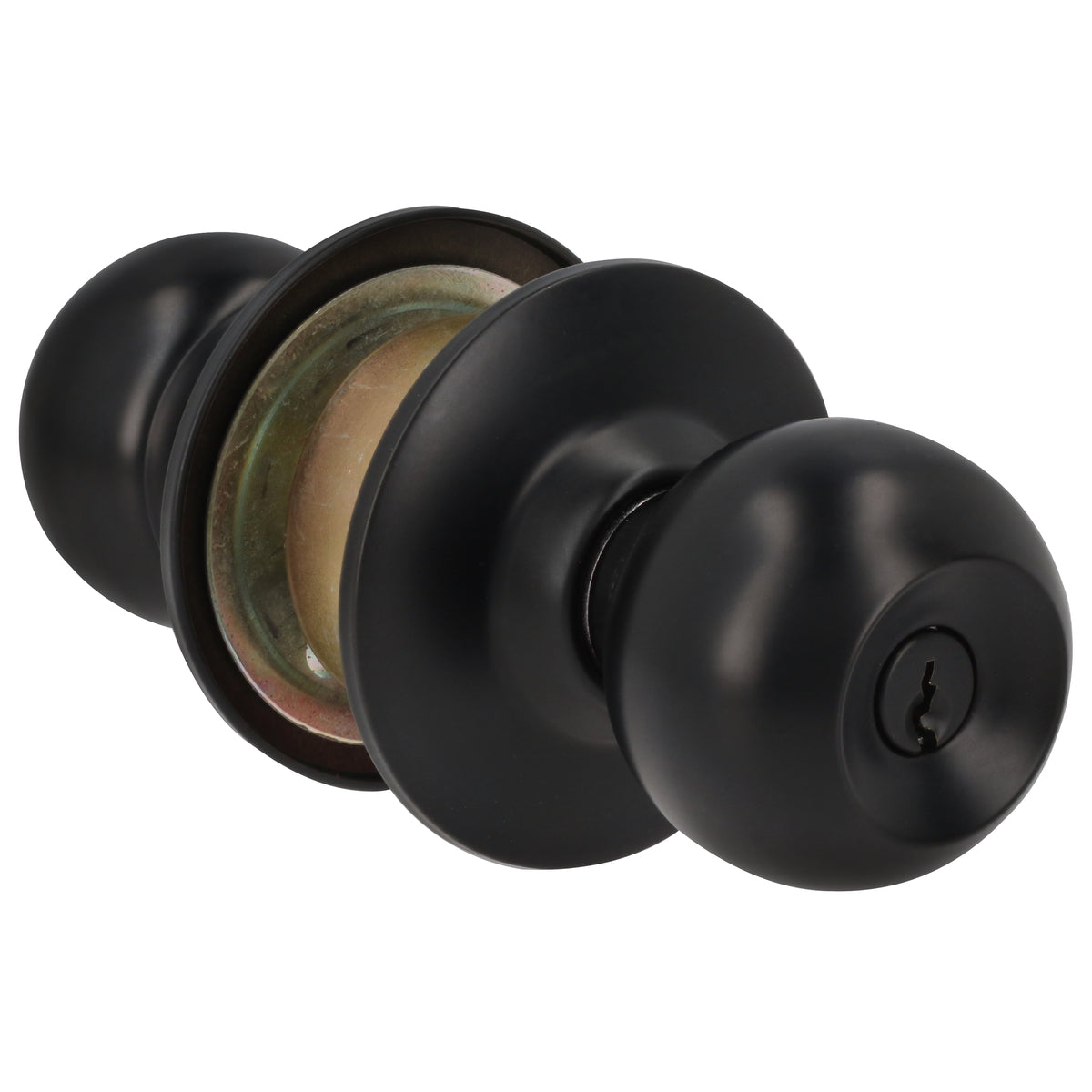 POMO CILÍNDRICO BOLA FUNCIÓN RECÁMARA, ACERO NEGRO, LLAVE ESTÁNDAR LOCK 44POP