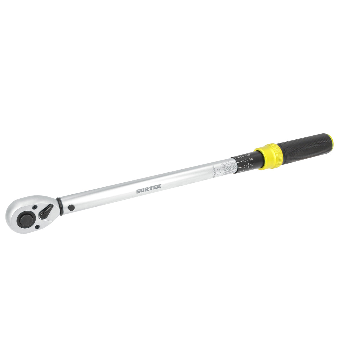 TORQUÍMETRO DE TRUENO UNA ESCALA DUAL CUADRO DE 1/2", 40-220 NM (30-162 FT-LB) SURTEK