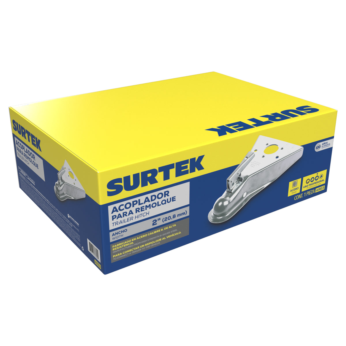 ACOPLADOR PARA REMOLQUE 2" SURTEK ARE3