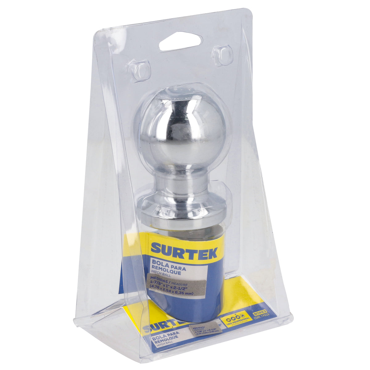 BOLA DE ARRASTRE PARA REMOLQUE 1-7/8" X 1" SURTEK BORE3