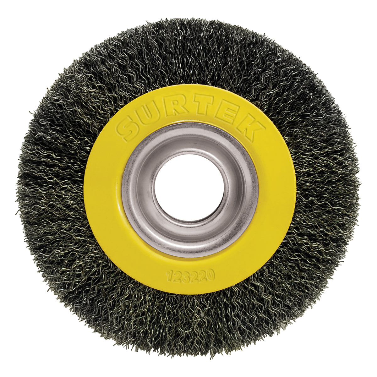 CARDA COPA ONDULADA ALAMBRE DELGADO PARA ESMERIL 6" X 3/4" CON ADAPTADORES SURTEK C541