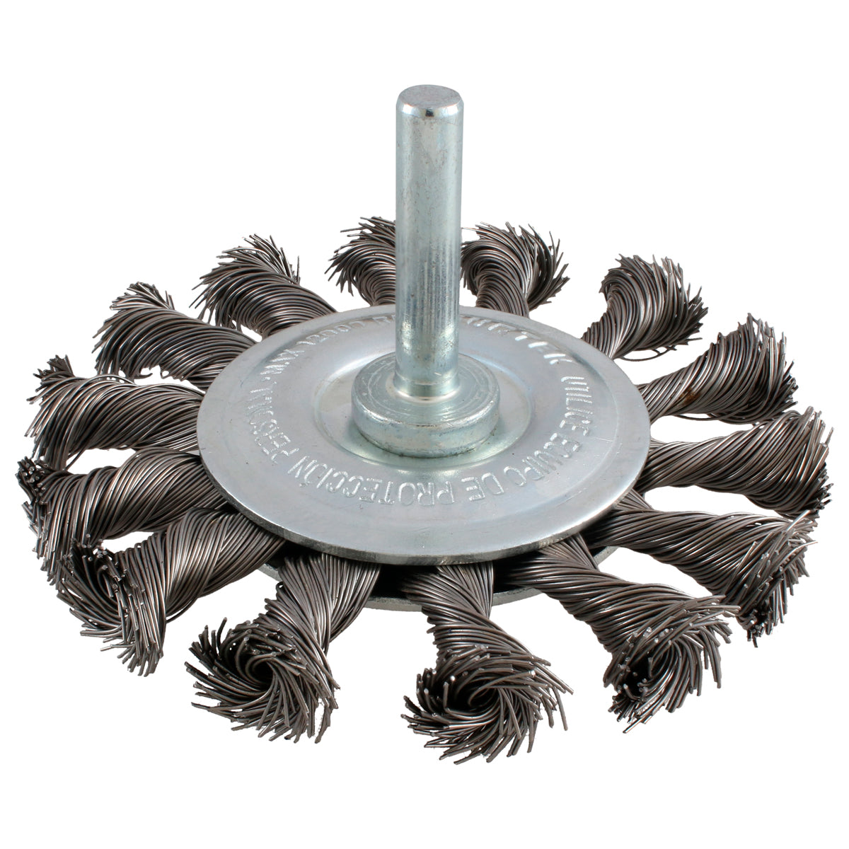 CARDA CIRCULAR TRENZADA ALAMBRE DELGADO 3" X 0.30 MM CON ZANCO 1/4" SURTEK C566