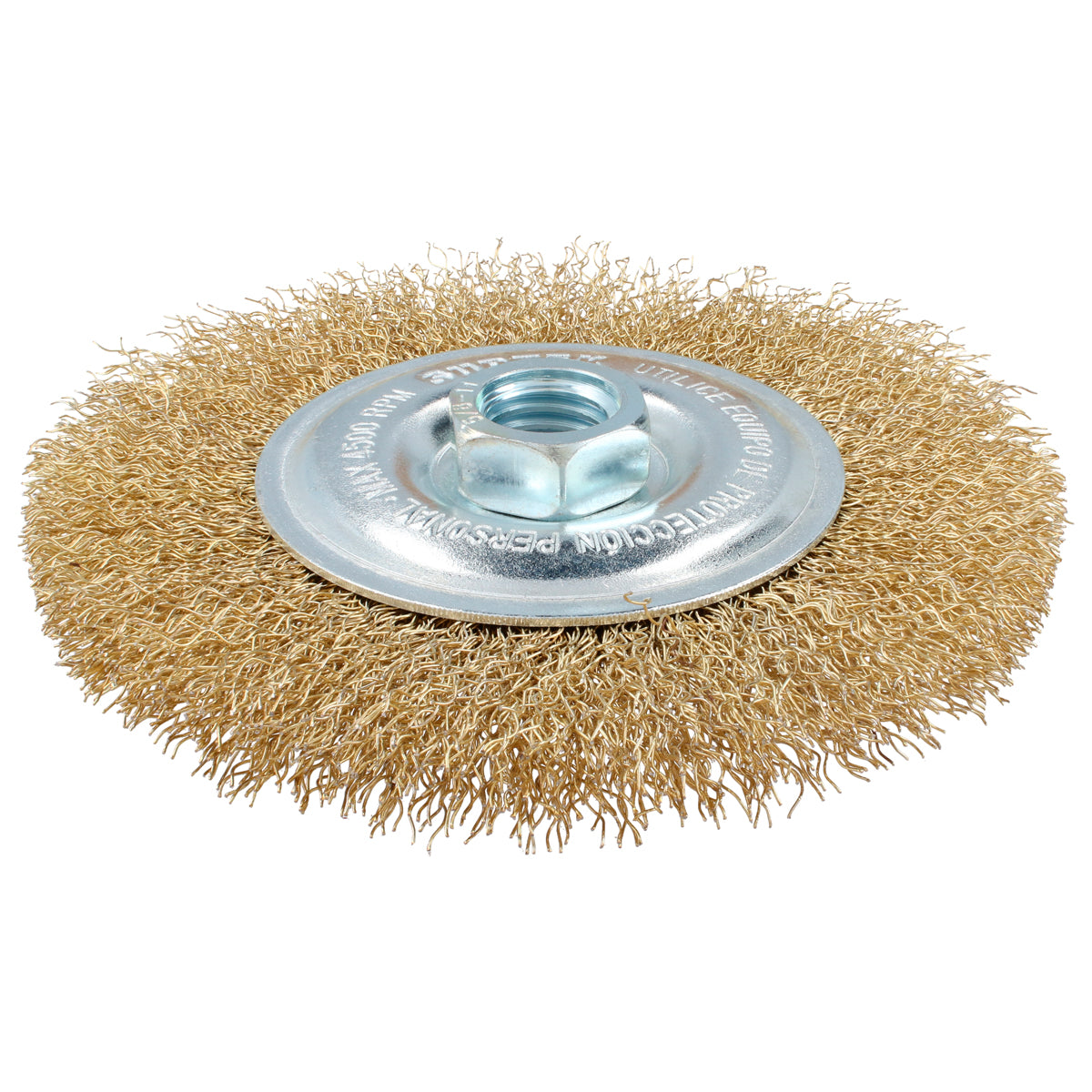 CARDA CIRCULAR ONDULADA ALAMBRE DELGADO 4-1/2" X 0.30 MM CON ROSCA M14 SURTEK C588