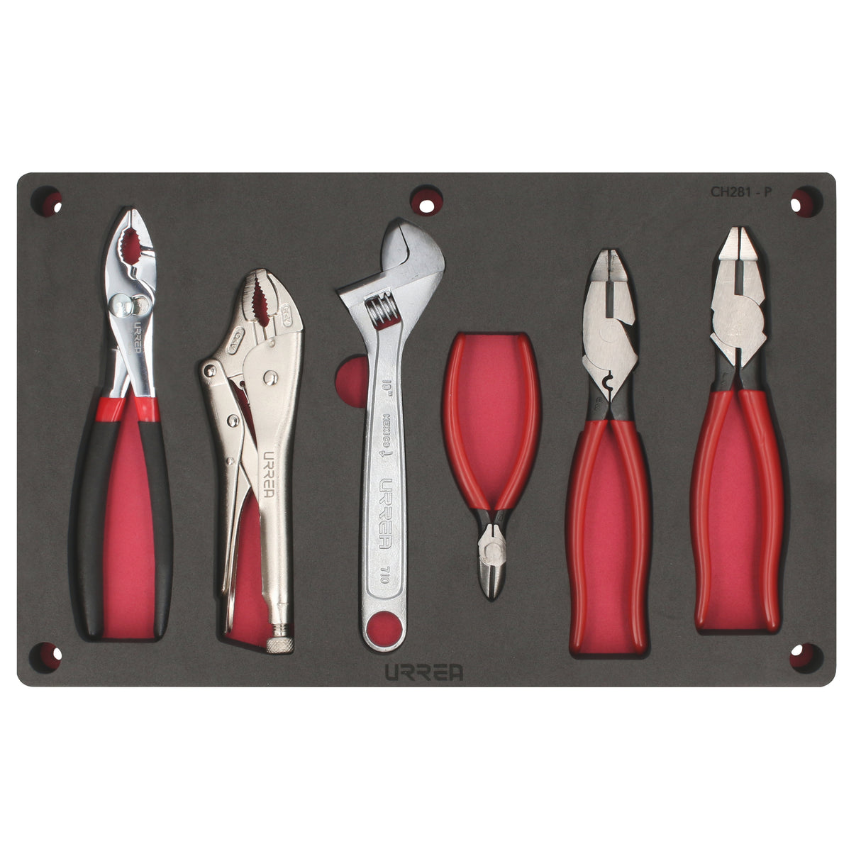 JUEGO COMBINADO DE HERRAMIENTA, 6 PIEZAS URREA CH281P