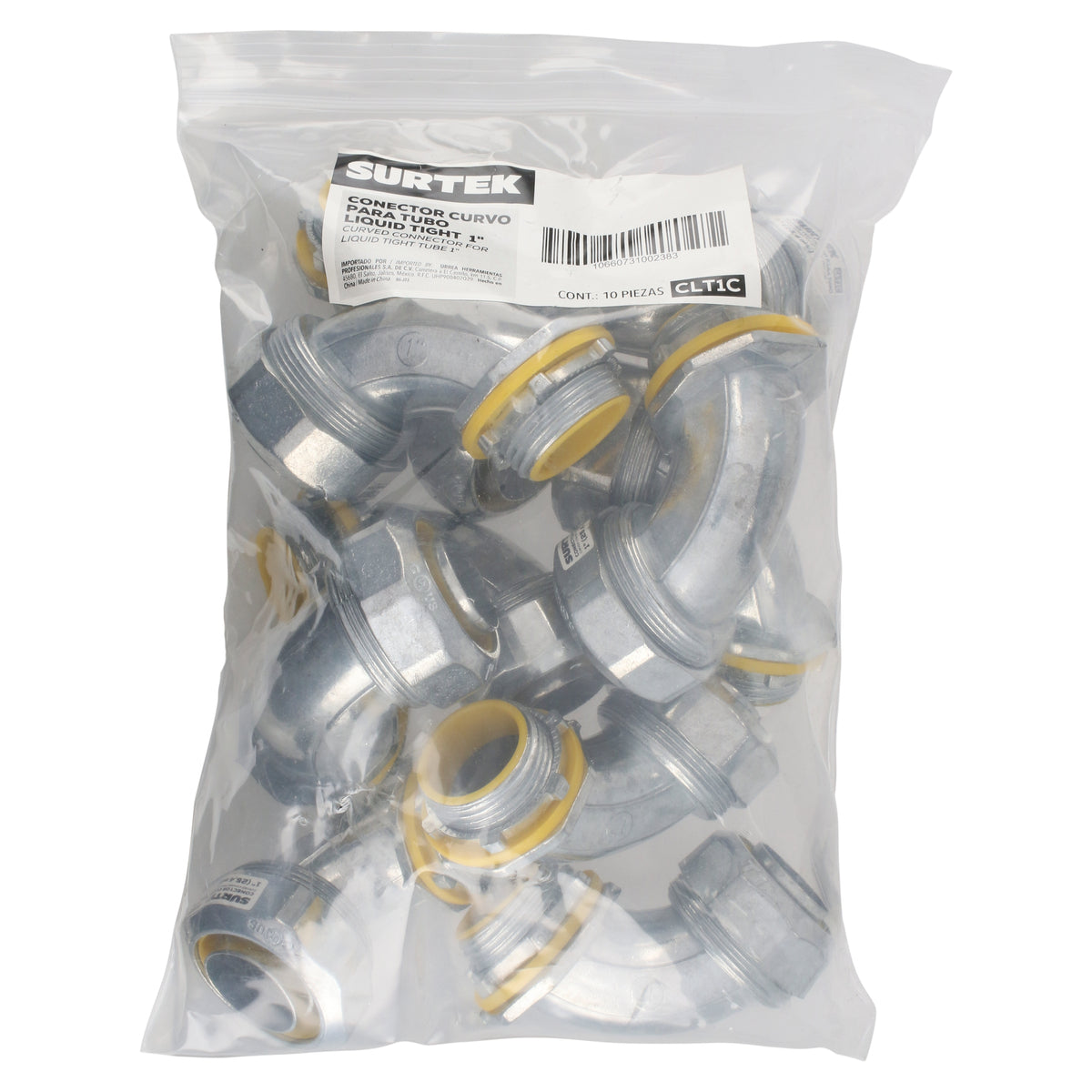 CONECTOR CURVO PARA TUBO LIQUID TIGHT 1" SURTEK