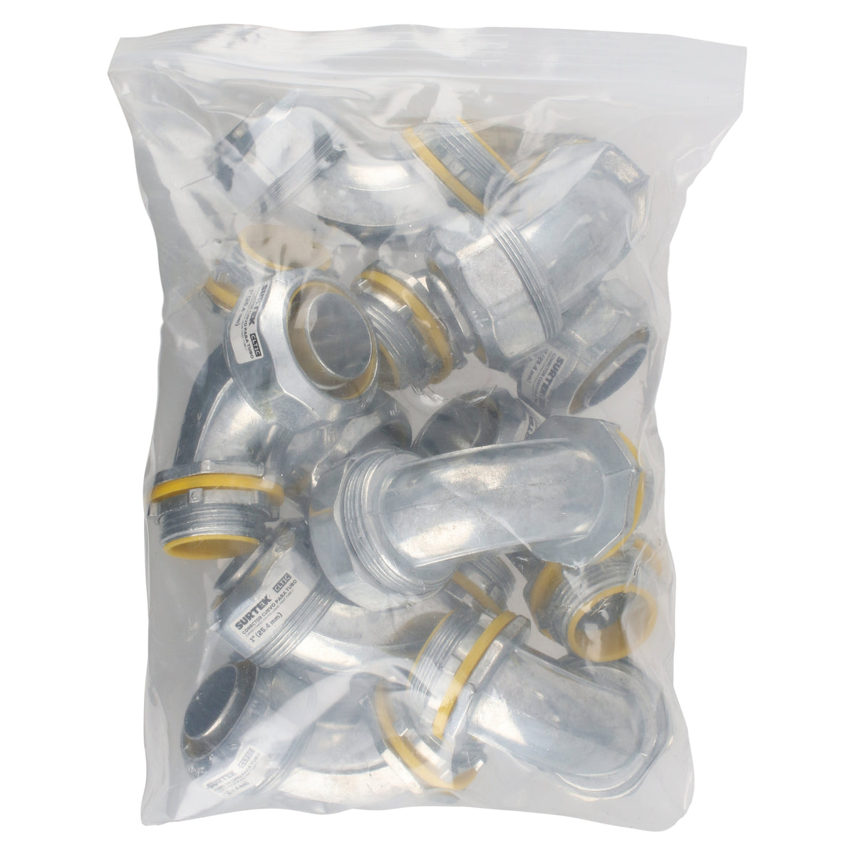 CONECTOR CURVO PARA TUBO LIQUID TIGHT 1" SURTEK