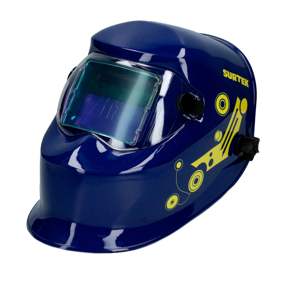 CARETA ELECTRÓNICA PARA SOLDAR CON PANEL SOLAR ALARMA DE BATERÍA BAJA SURTEK