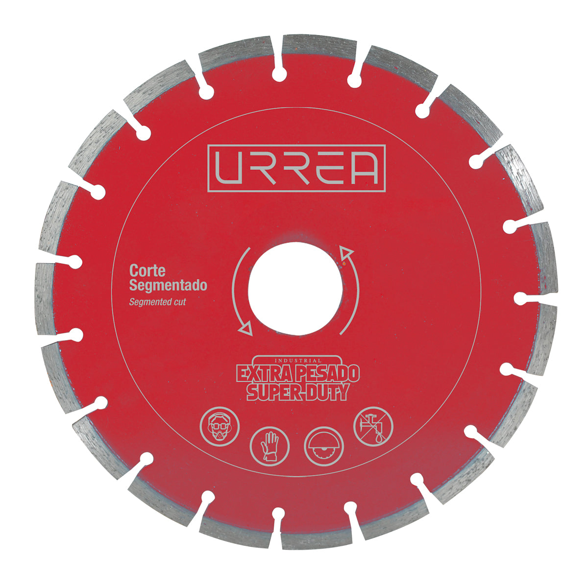 DISCO DE DIAMANTE SEGMENTADO, 7" URREA DDES7