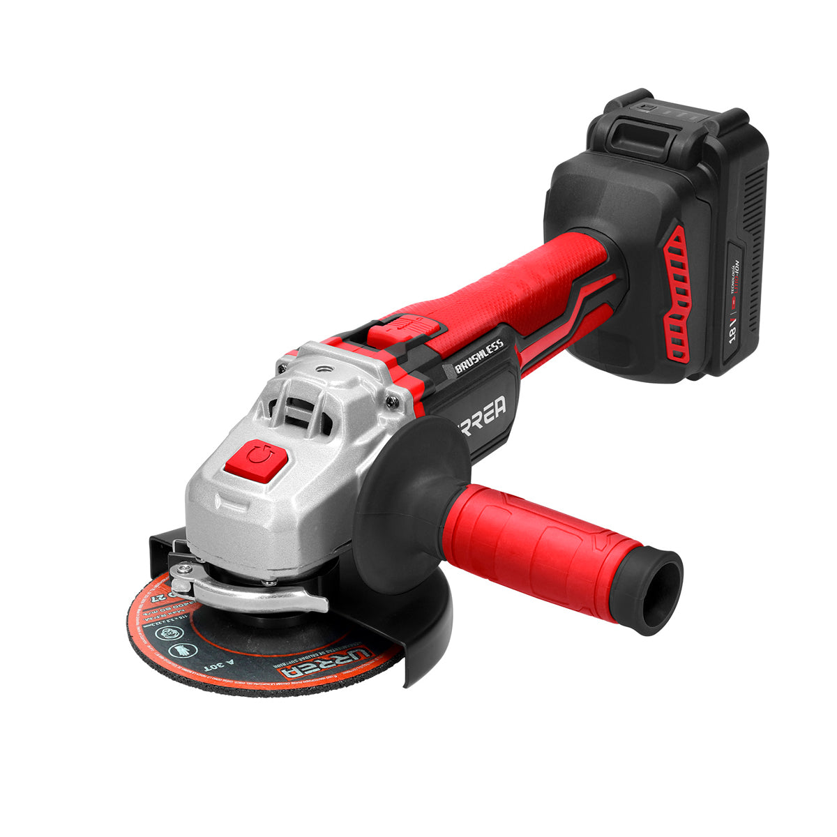 ESMERILADORA ANGULAR INALÁMBRICA 4-1/2" - 5" A BATERÍA LITIO-ION 18 V URREA EI1018