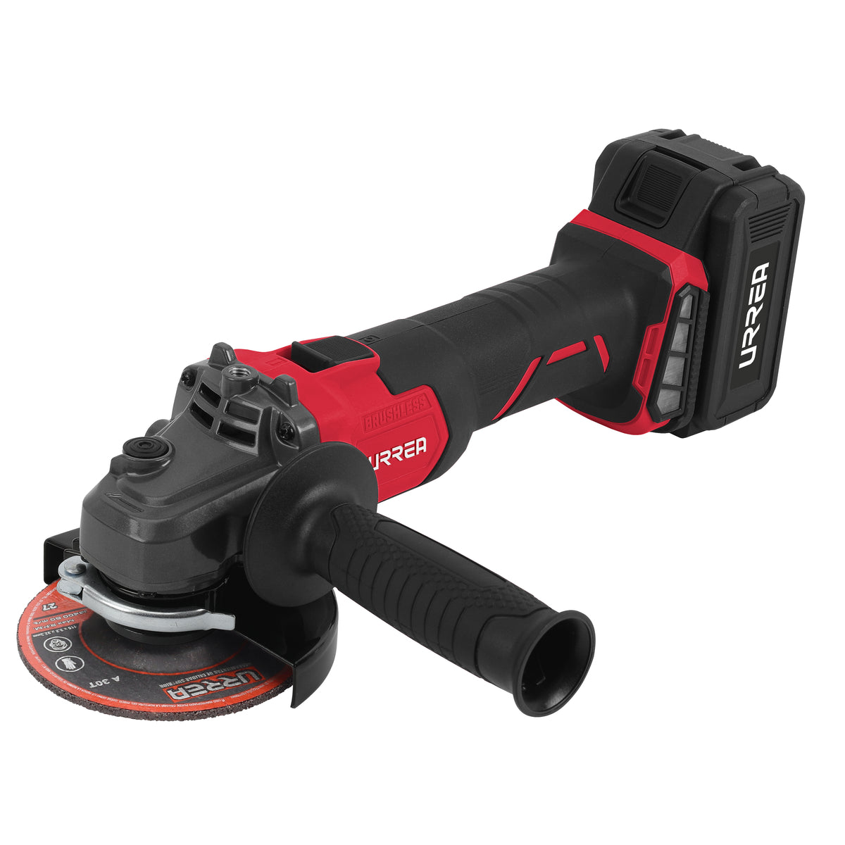 ESMERILADORA ANGULAR A BATERÍA LITIO-ION 5" 20 V 8500 RPM URREA