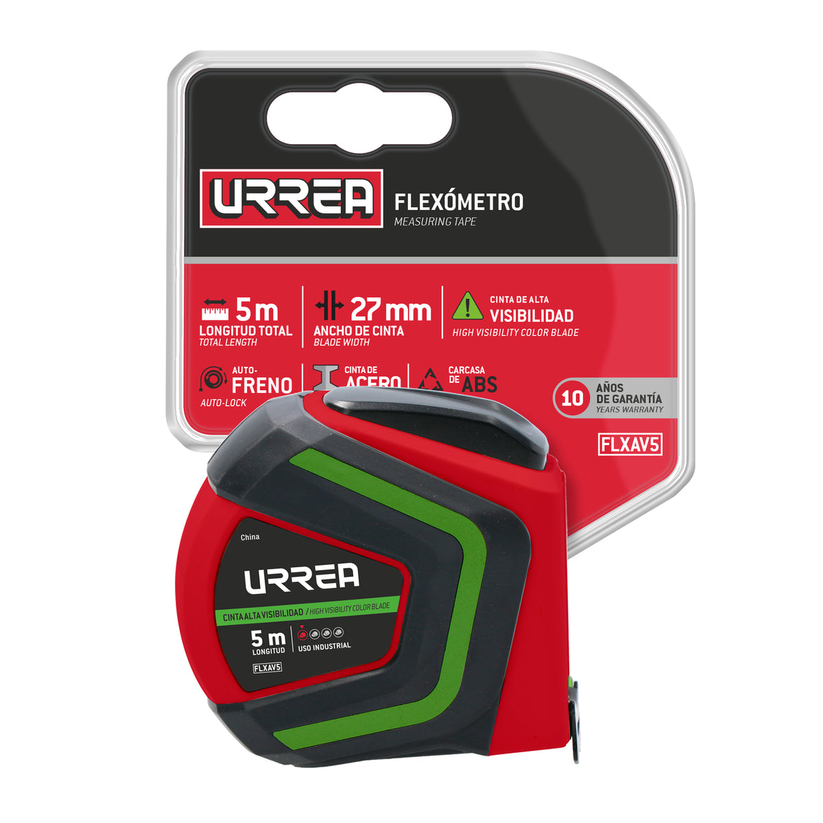 FLEXÓMETRO ALTA VISIBILIDAD 3 M URREA