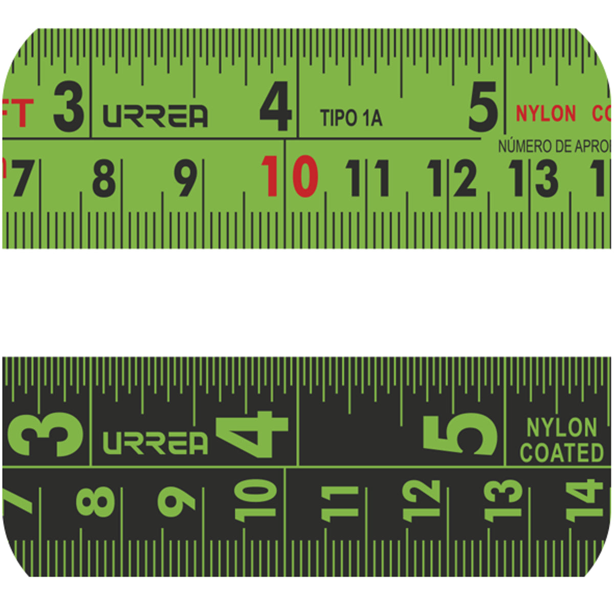 FLEXÓMETRO ALTA VISIBILIDAD 8 M URREA