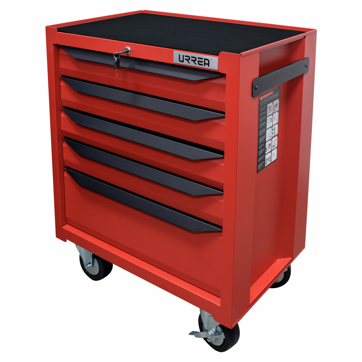 GABINETE MÓVIL 5 GAVETAS 27" MANIJA COLOR NEGRO SERIA IN URREA IN27M5