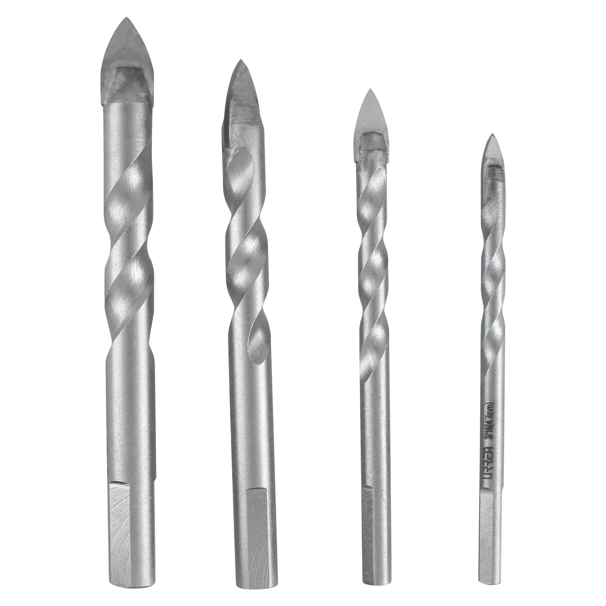 JUEGO DE BROCAS PARA VIDRIOS Y AZULEJOS, 4 PIEZAS URREA JBVU4