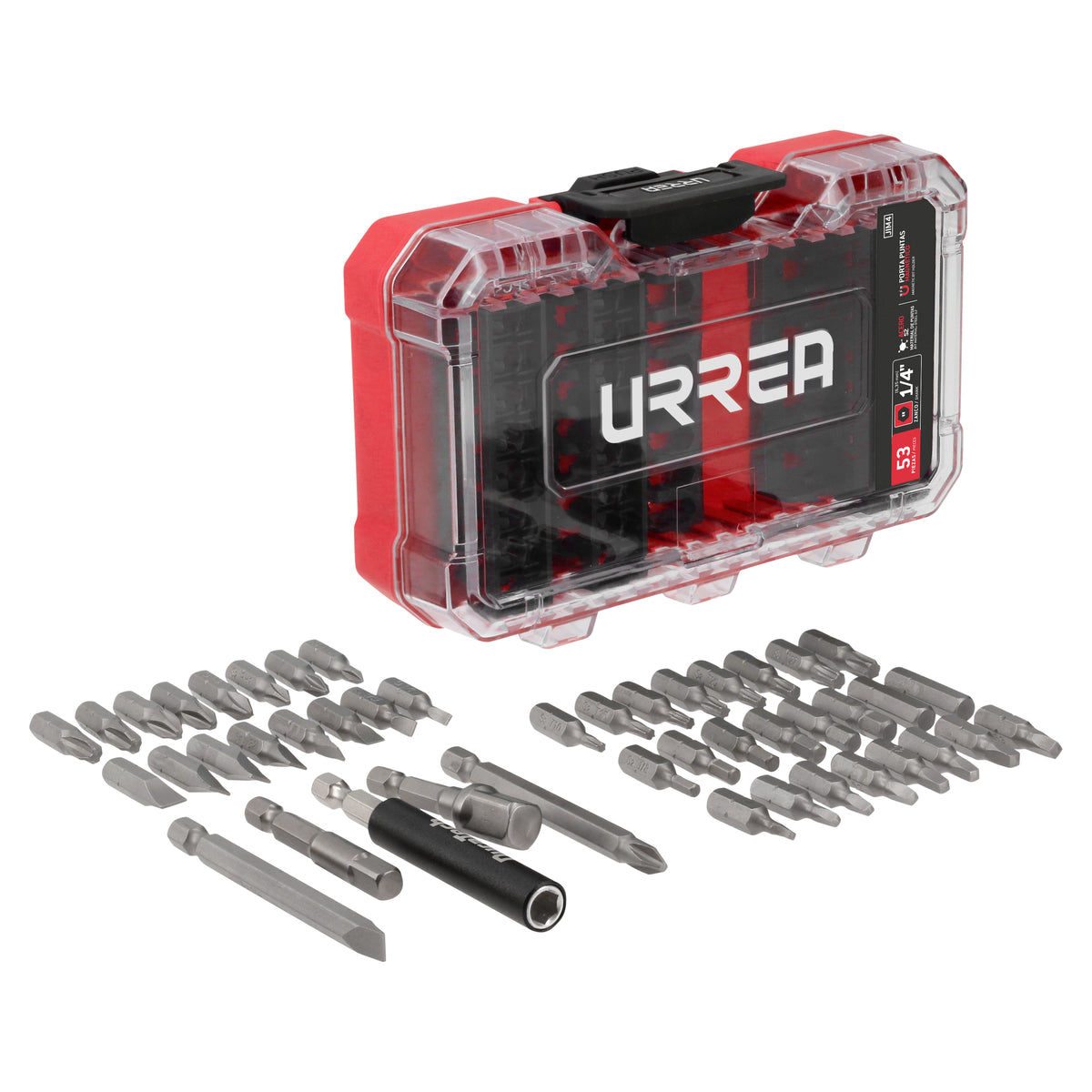 JUEGO DE PUNTAS DE DESTORNILLADOR, 53 PIEZAS URREA