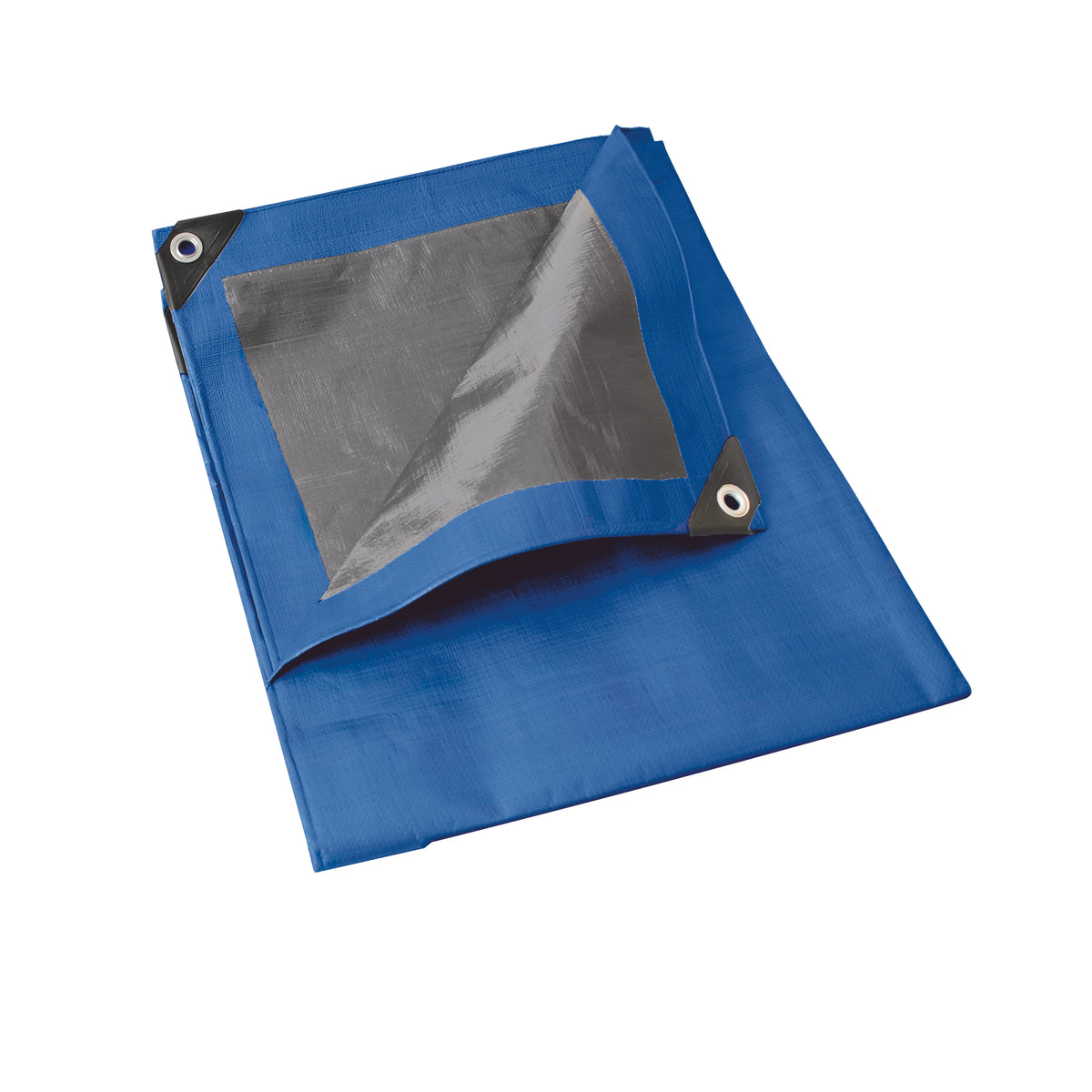 LONA DE POLIETILENO COLOR AZUL CON FONDO PLATA, 4 X 4 M FOY