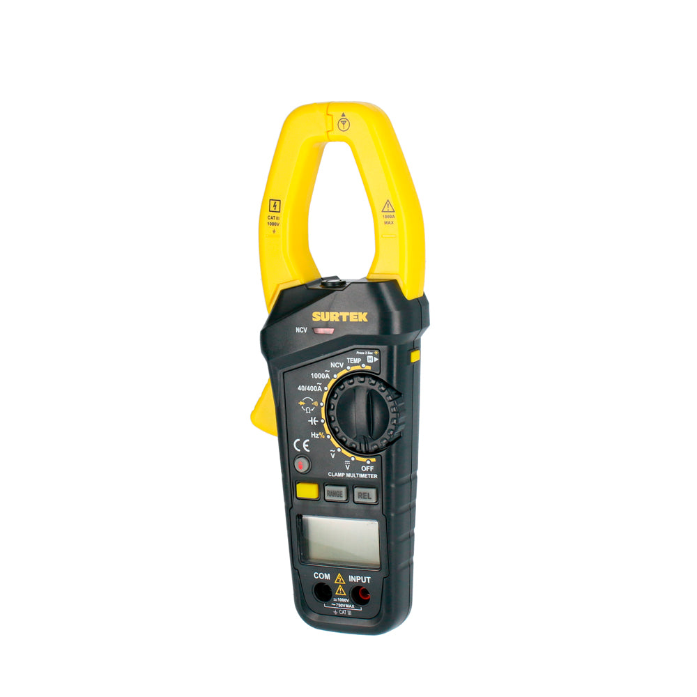 MULTÍMETRO DIGITAL DE GANCHO 1,000 V SURTEK