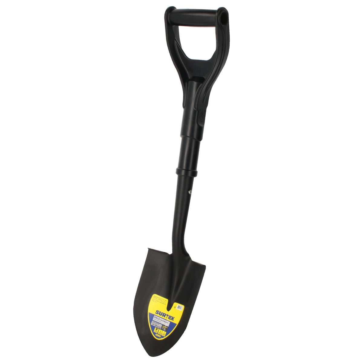 PALA CAJUELERA CON MANGO DE PLÁSTICO CON PUÑO PLÁSTICO "D", REDONDA. SURTEK