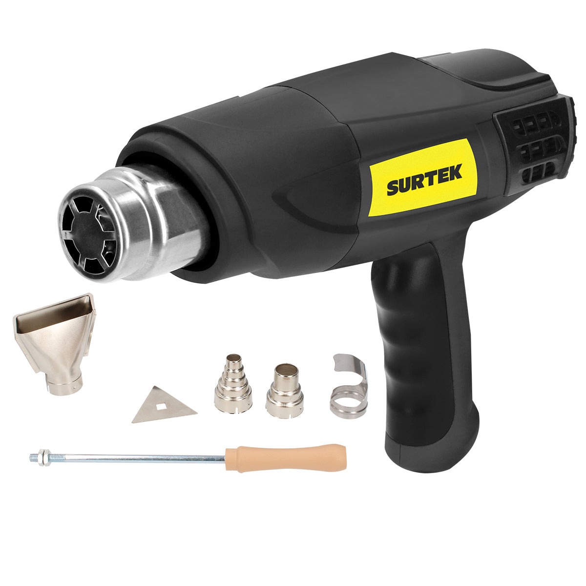 PISTOLA DE CALOR 50° C A 550°C 1,800 W 120 V AJUSTABLE SURTEK PC618