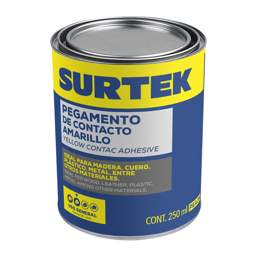 PEGAMENTO DE CONTACTO AMARILLO 250 ML SURTEK PEA25