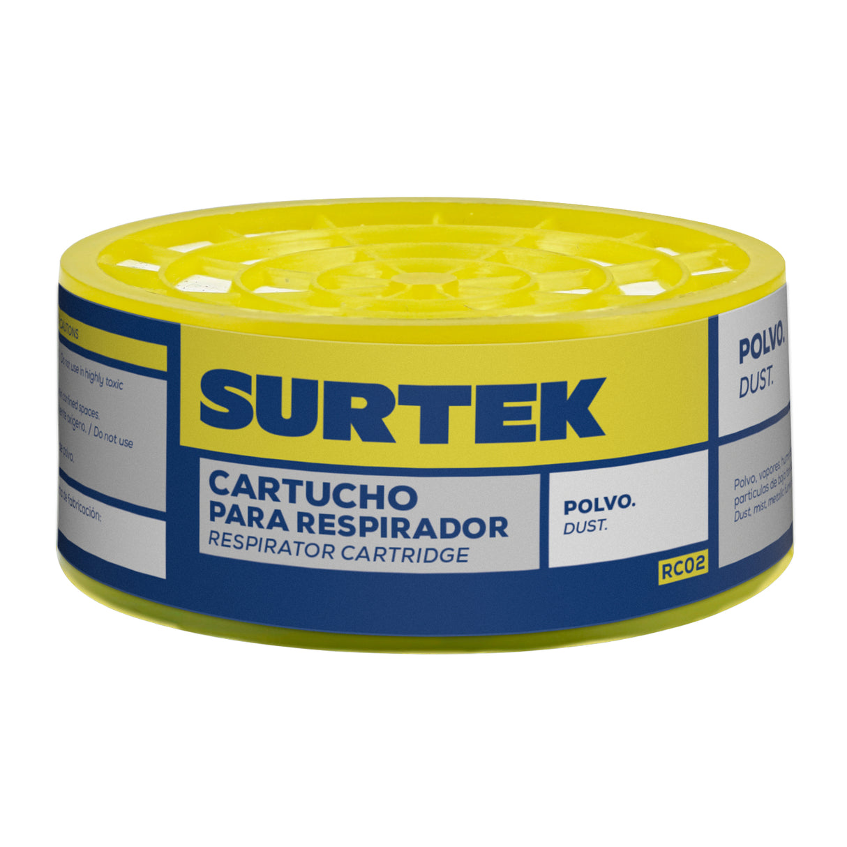CARTUCHO PARA RESPIRADOR CON PROTECCIÓN PARA POLVO SURTEK RC02