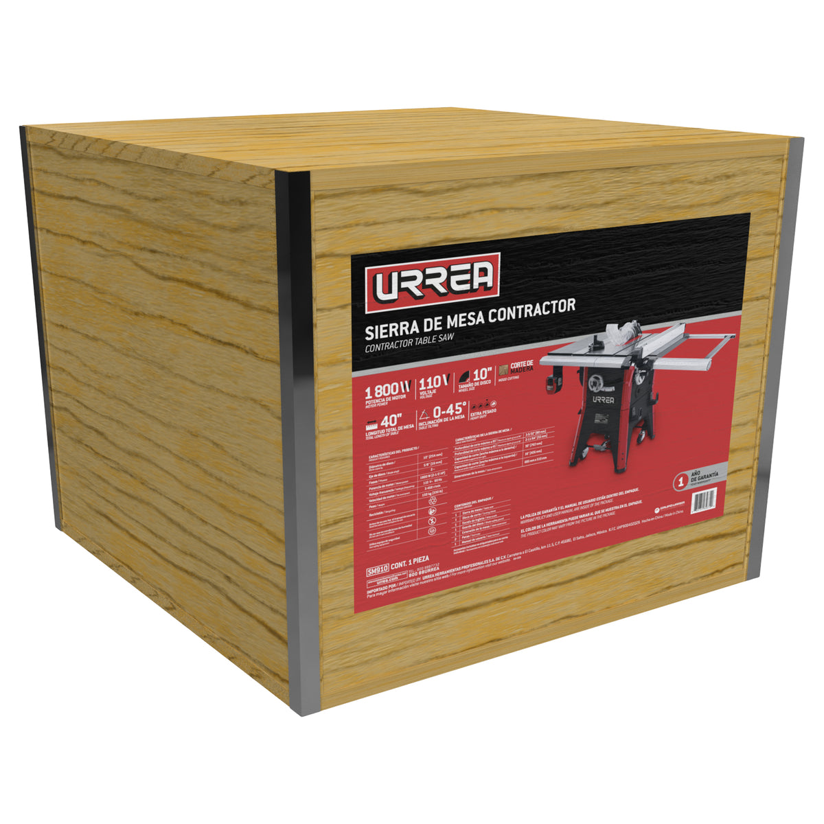 SIERRA DE MESA CONTRACT 10" 1800 W URREA SM910