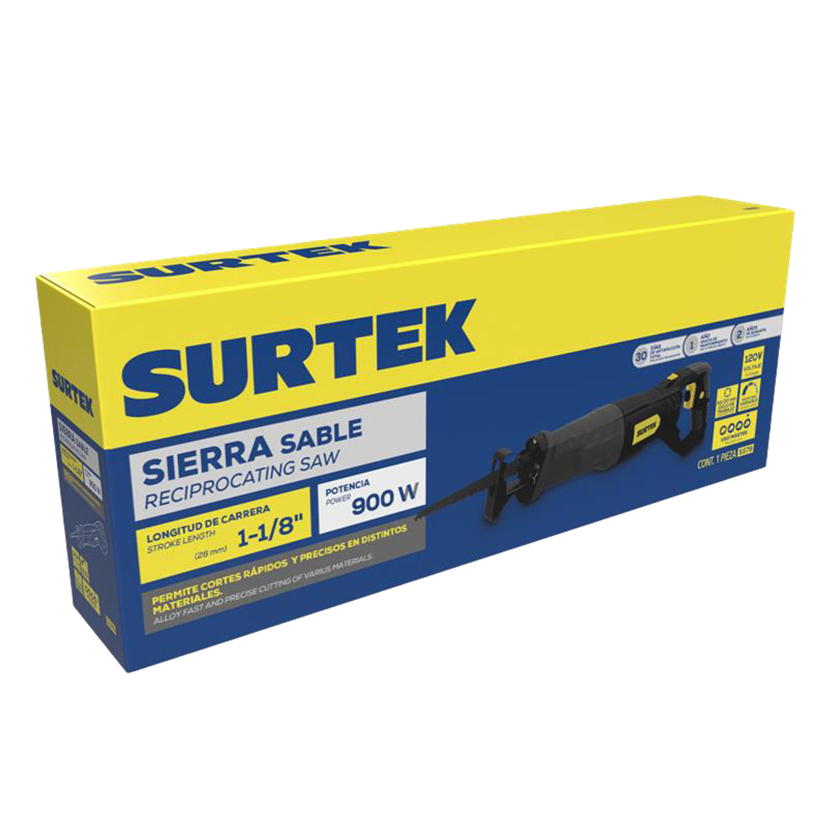 SIERRA SABLE 6" 900 W 120 V, 0 - 2,800 RPM SURTEK