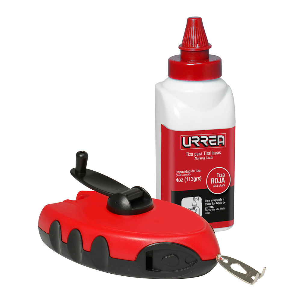 TIRALÍNEAS CON CUERPO DE PLÁSTICO 30 M CON TIZA URREA