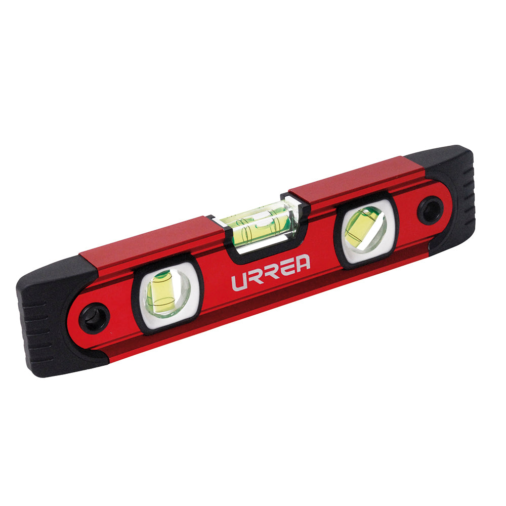 NIVEL TORPEDO MAGNÉTICO ANTI-IMPACTO ACANALADO TIPO "V" 9" URREA