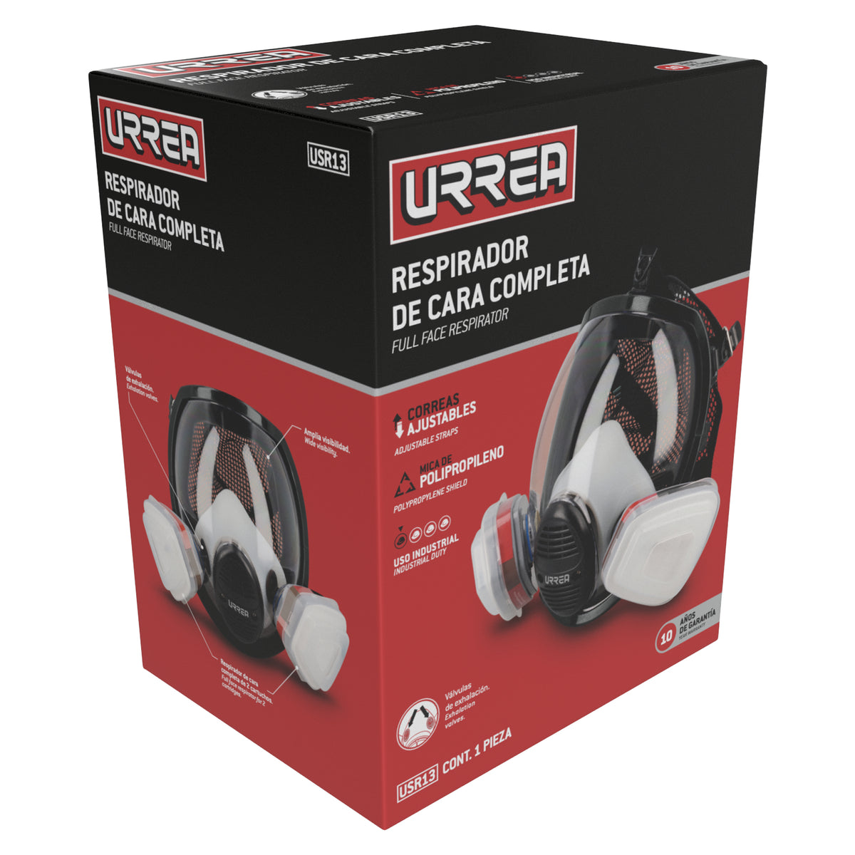 MASCARILLA RESPIRADOR 2 FILTROS URREA USR13