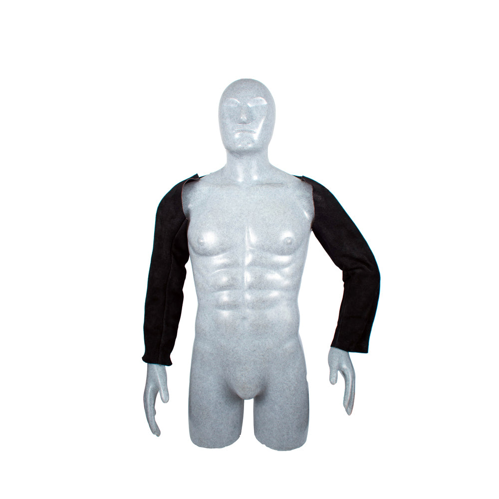 MANGAS DE CARNAZA PARA SOLDAR COLOR NEGRO, 57 CM URREA