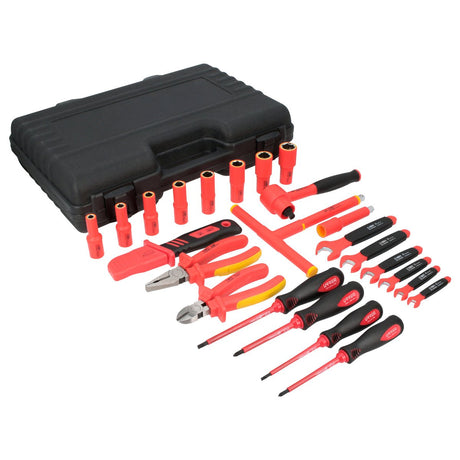 JUEGOS COMBINADO DE HERRAMIENTAS PARA ELECTRICISTA 1000V MÉTRICO, 23 PIEZAS URREA JE23VM - URREA SHOP