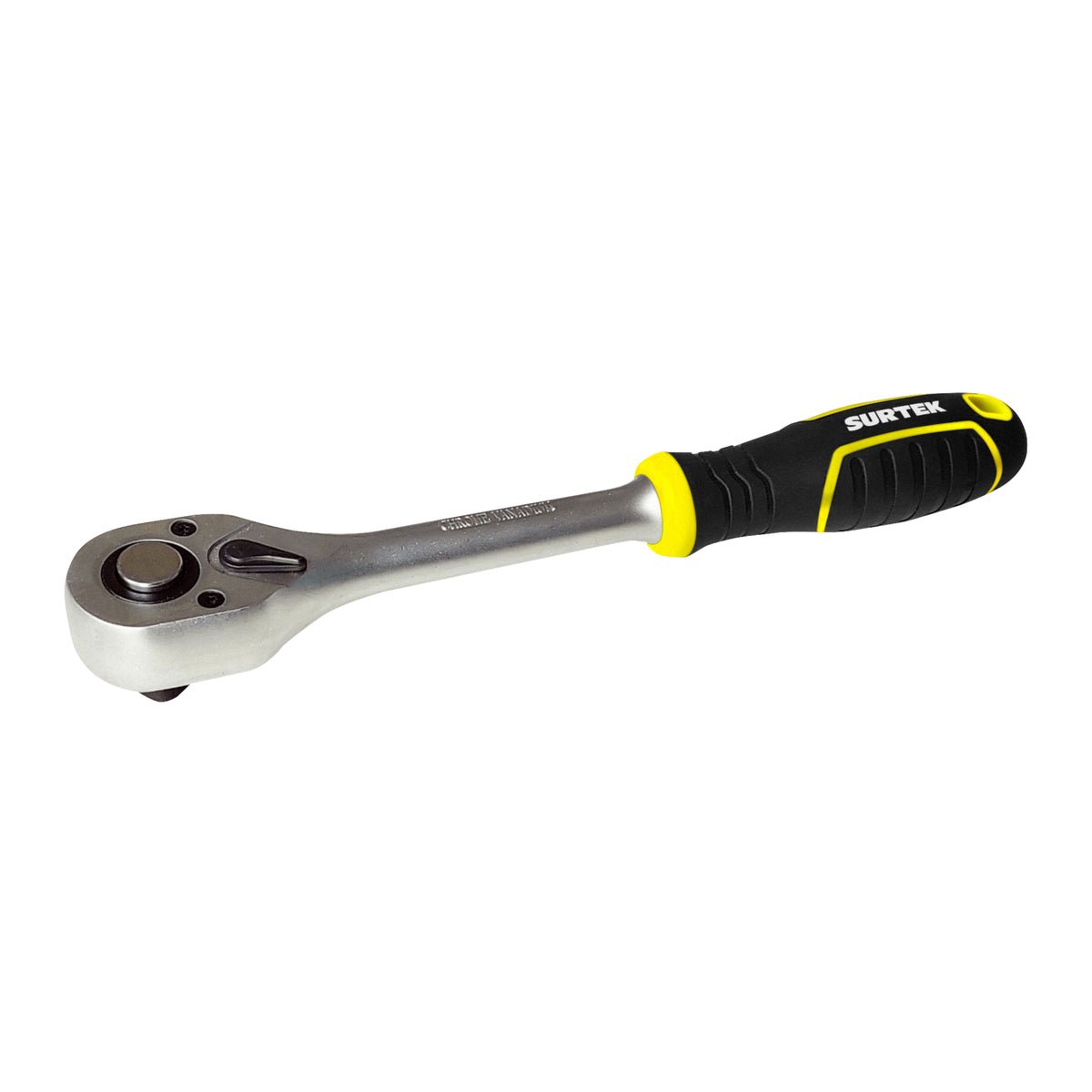 MATRACA REVERSIBLE CON MANGO BIMATERIAL, QUICK RELEASE, PARA DADO CUADRO DE 1/4" SURTEK F4450X - URREA SHOP