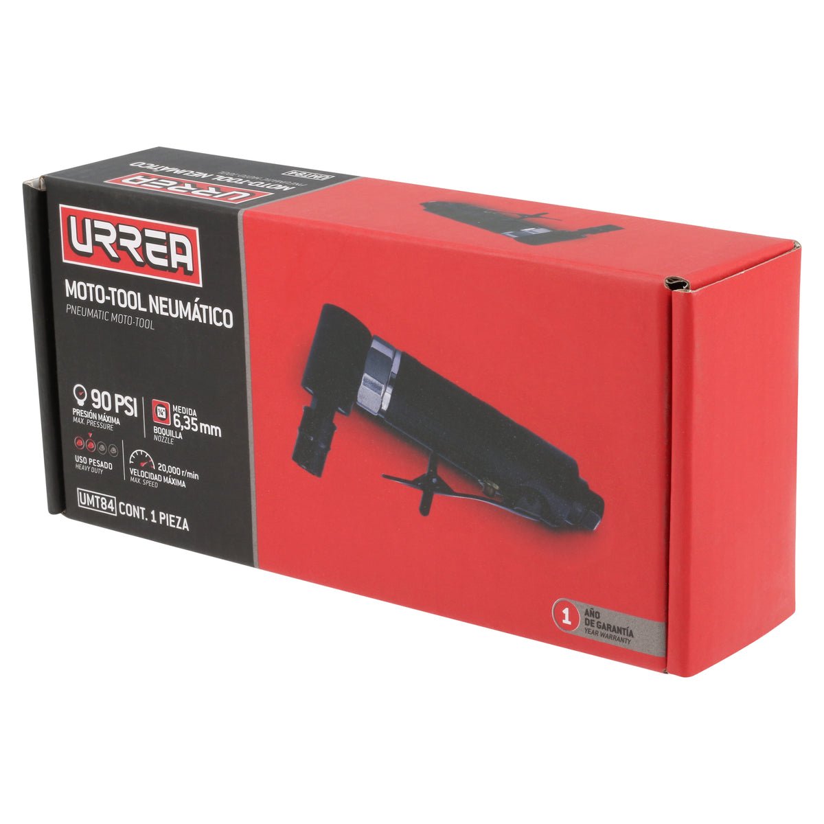 MOTO - TOOL NEUMÁTICO RECTO 1/4" 20,000RPM URREA UMT84 - URREA SHOP