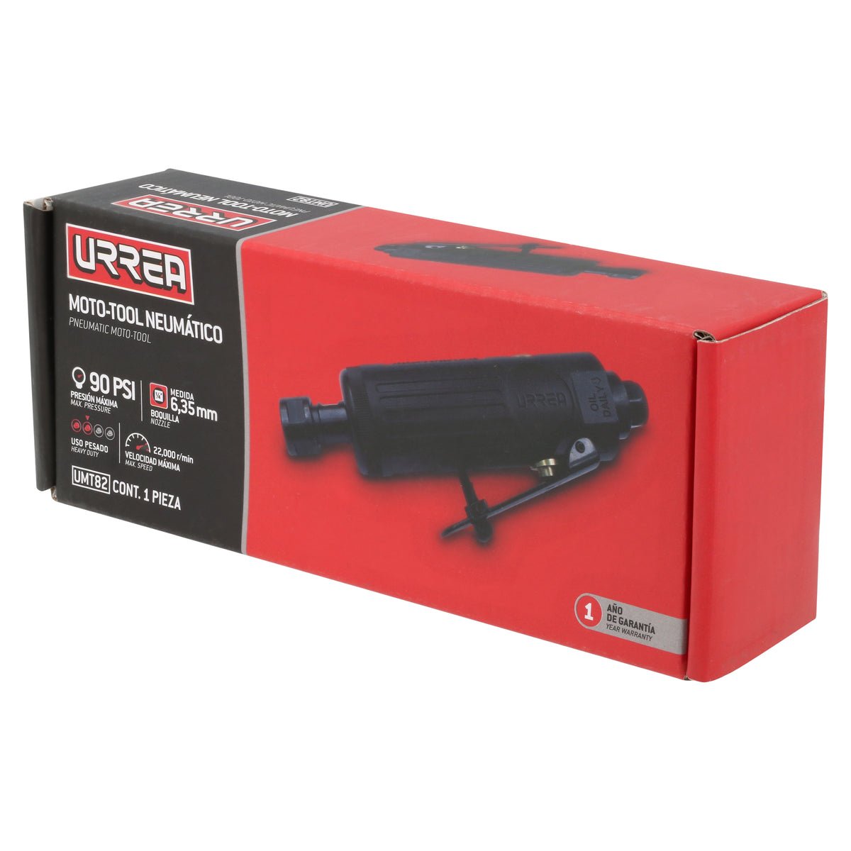MOTO - TOOL NEUMÁTICO RECTO 1/4" 22,000RPM URREA UMT82 - URREA SHOP