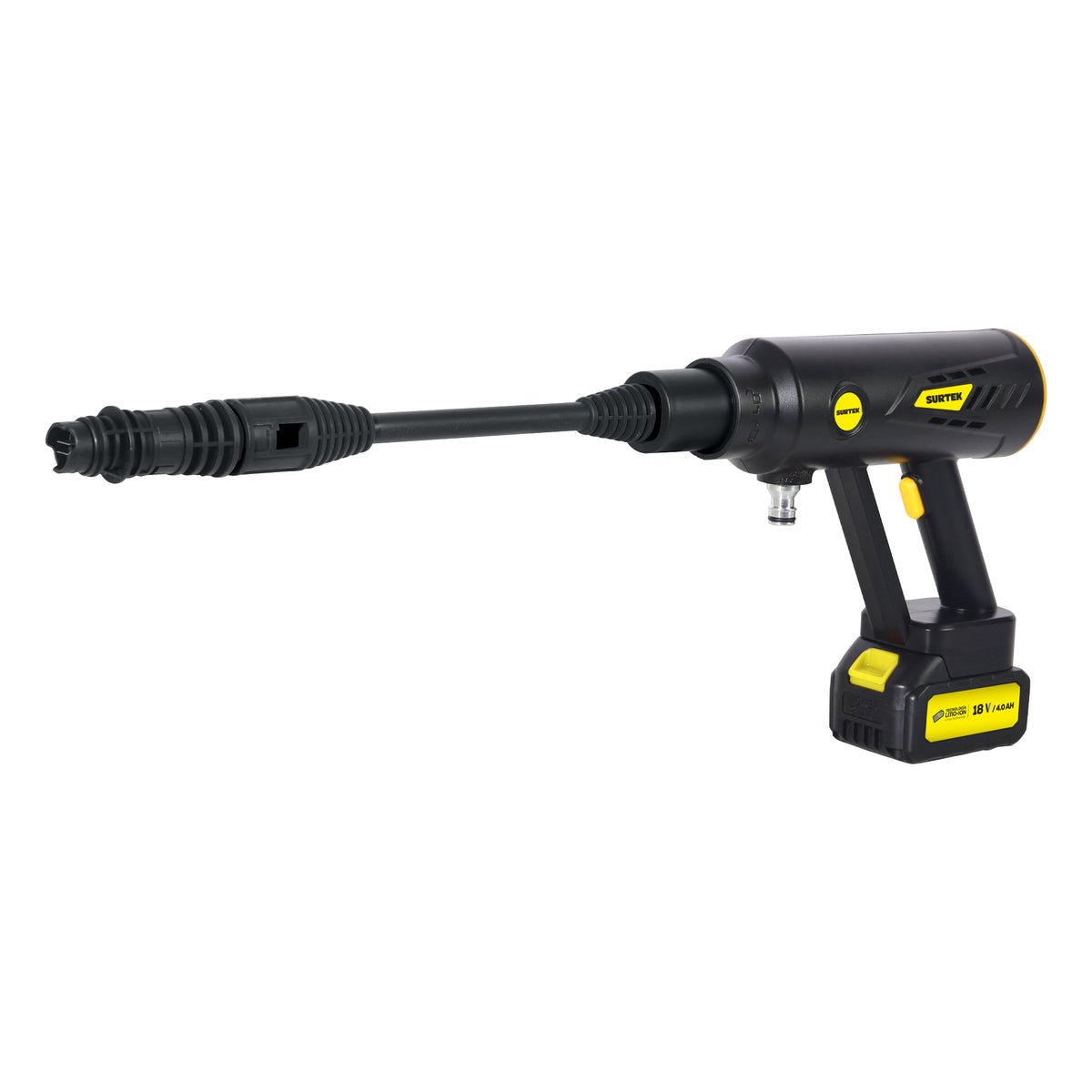 PISTOLA DE LAVADO INALÁMBRICA A BATERÍA LI - ION 350 W, 18 V SURTEK PLB618 - URREA SHOP