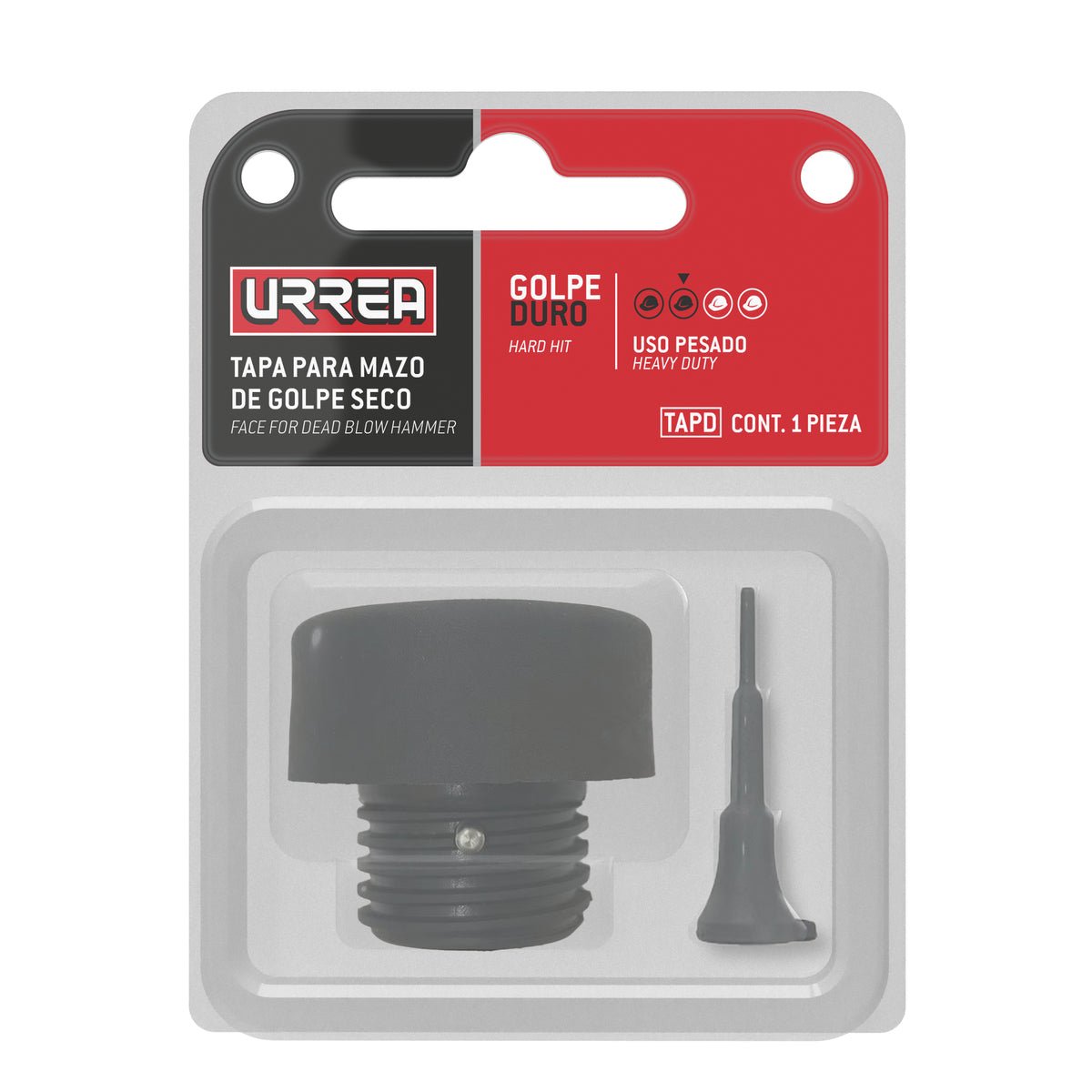 TAPA INTERCAMBIABLE PARA MAZO DE GOLPE SECO, DURO URREA TAPD - URREA SHOP