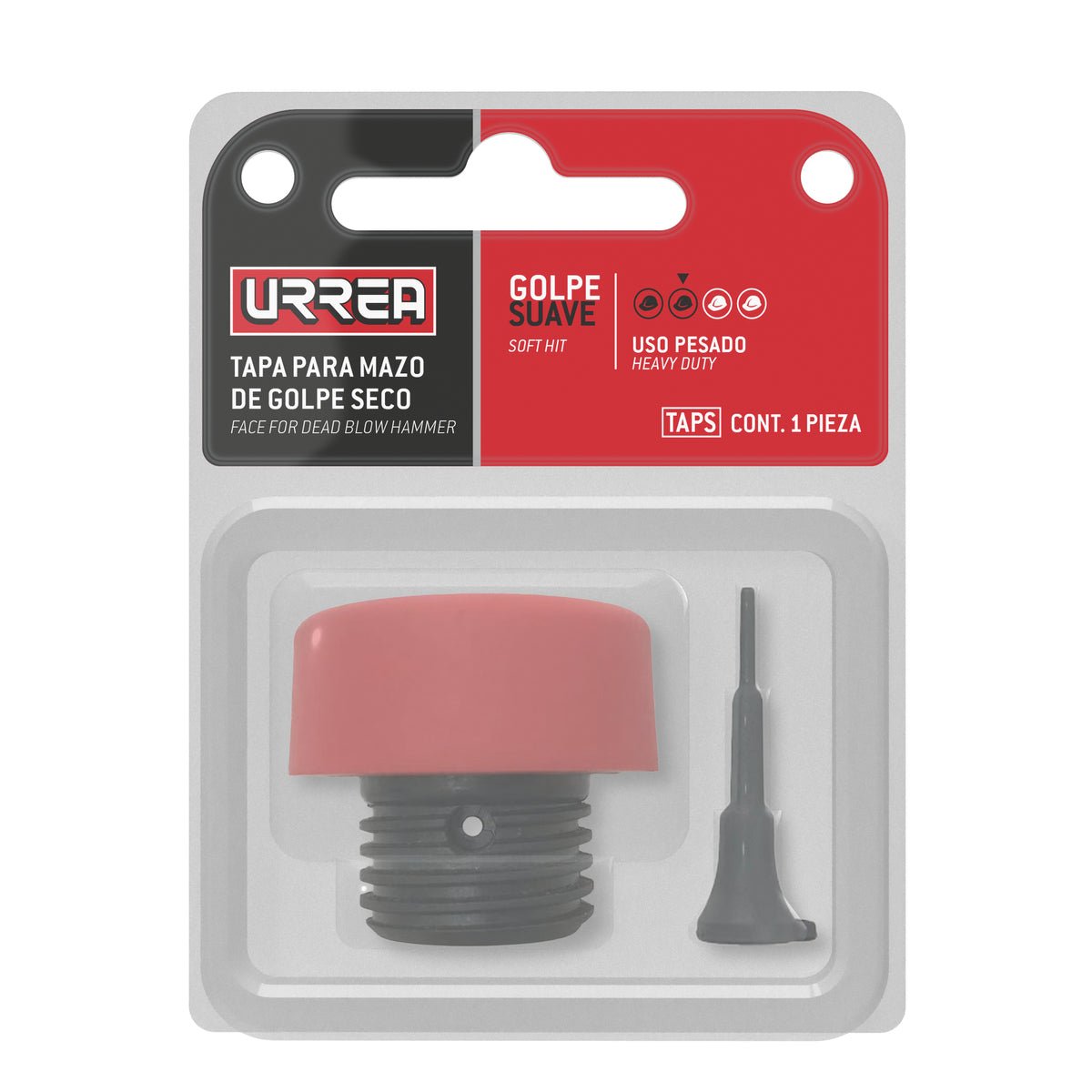 TAPA INTERCAMBIABLE PARA MAZO DE GOLPE SECO, SUAVE URREA TAPS - URREA SHOP