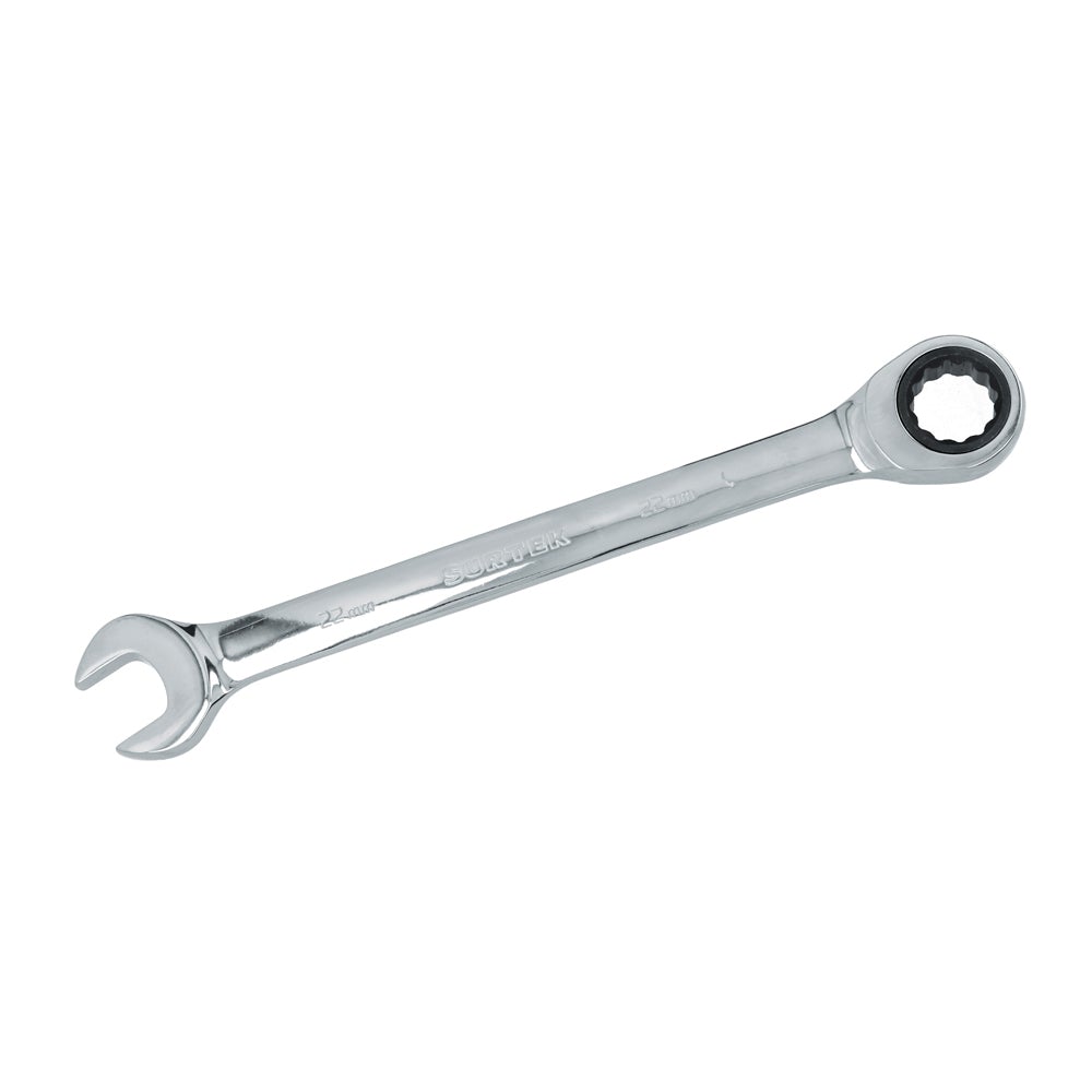 LLAVE COMBINADA PULIDO ESPEJO DE MATRACA MÉTRICA, 12 PUNTAS, 22MM SURTEK