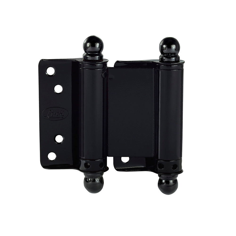 JUEGO DE BISAGRAS DOBLE ACCIÓN COLOR NEGRO, 3", 2 PIEZAS LOCK