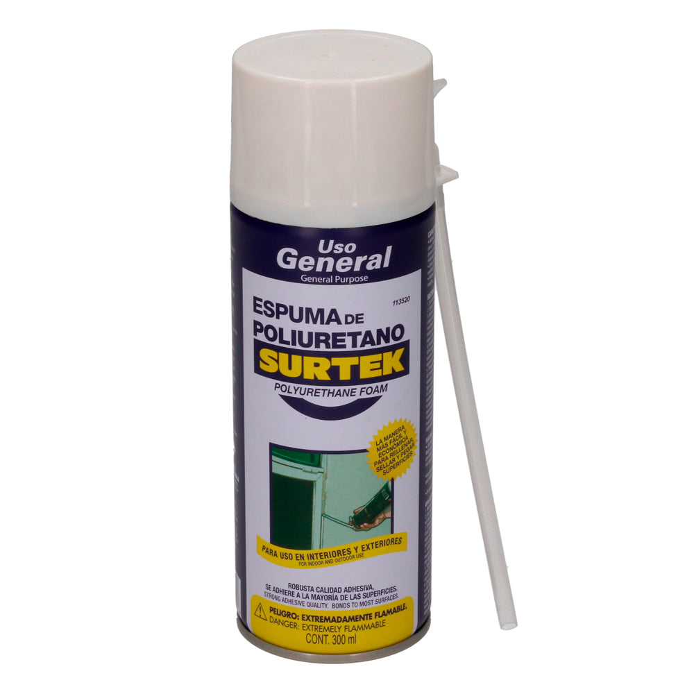 ESPUMA DE POLIURETANO USO GENERAL 300 ML SURTEK