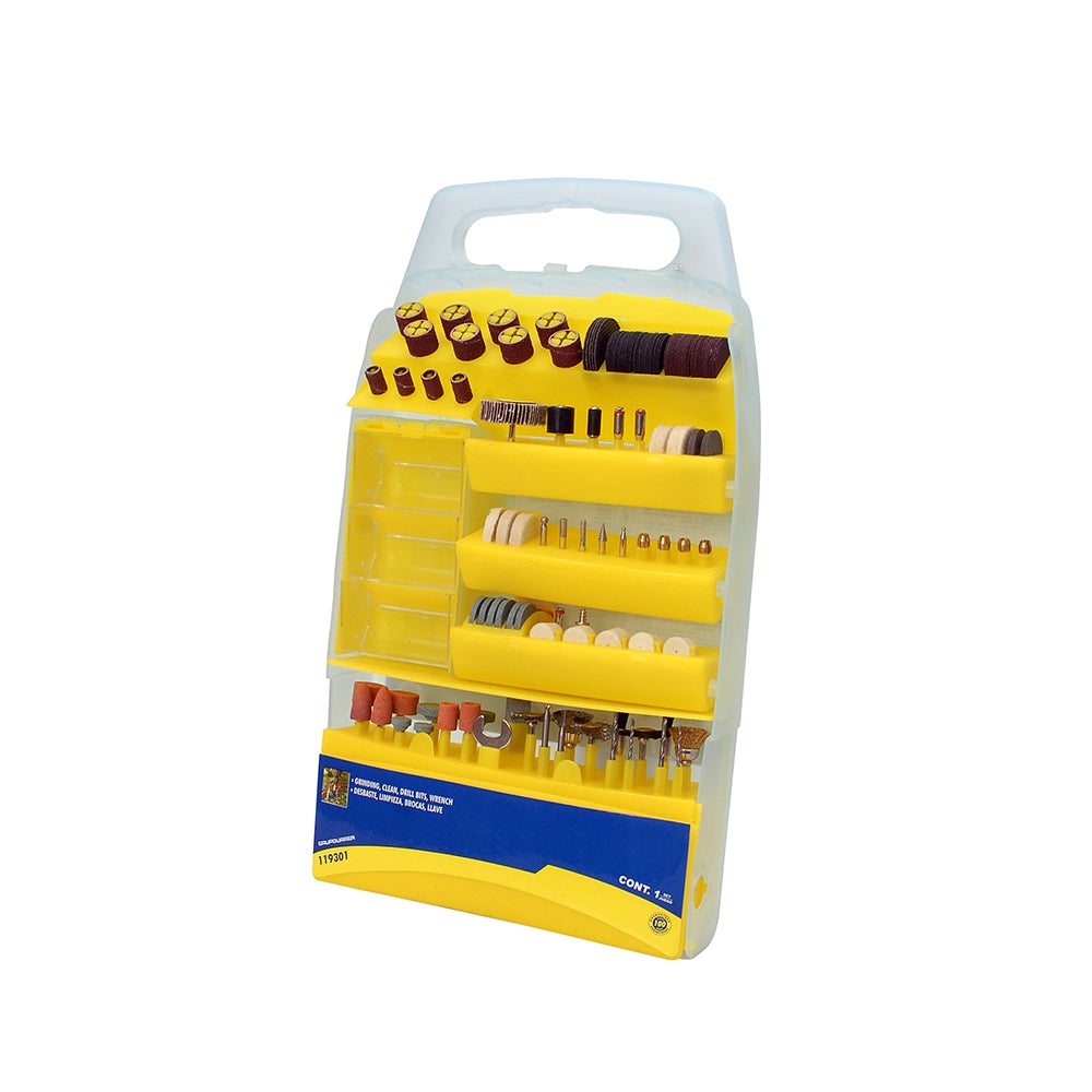 JUEGO DE ACCESORIOS PARA MOTO TOOL, 150 PIEZAS SURTEK