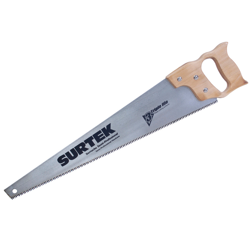 SERRUCHO CON MANGO DE MADERA TRIPLE FILO 26" SURTEK