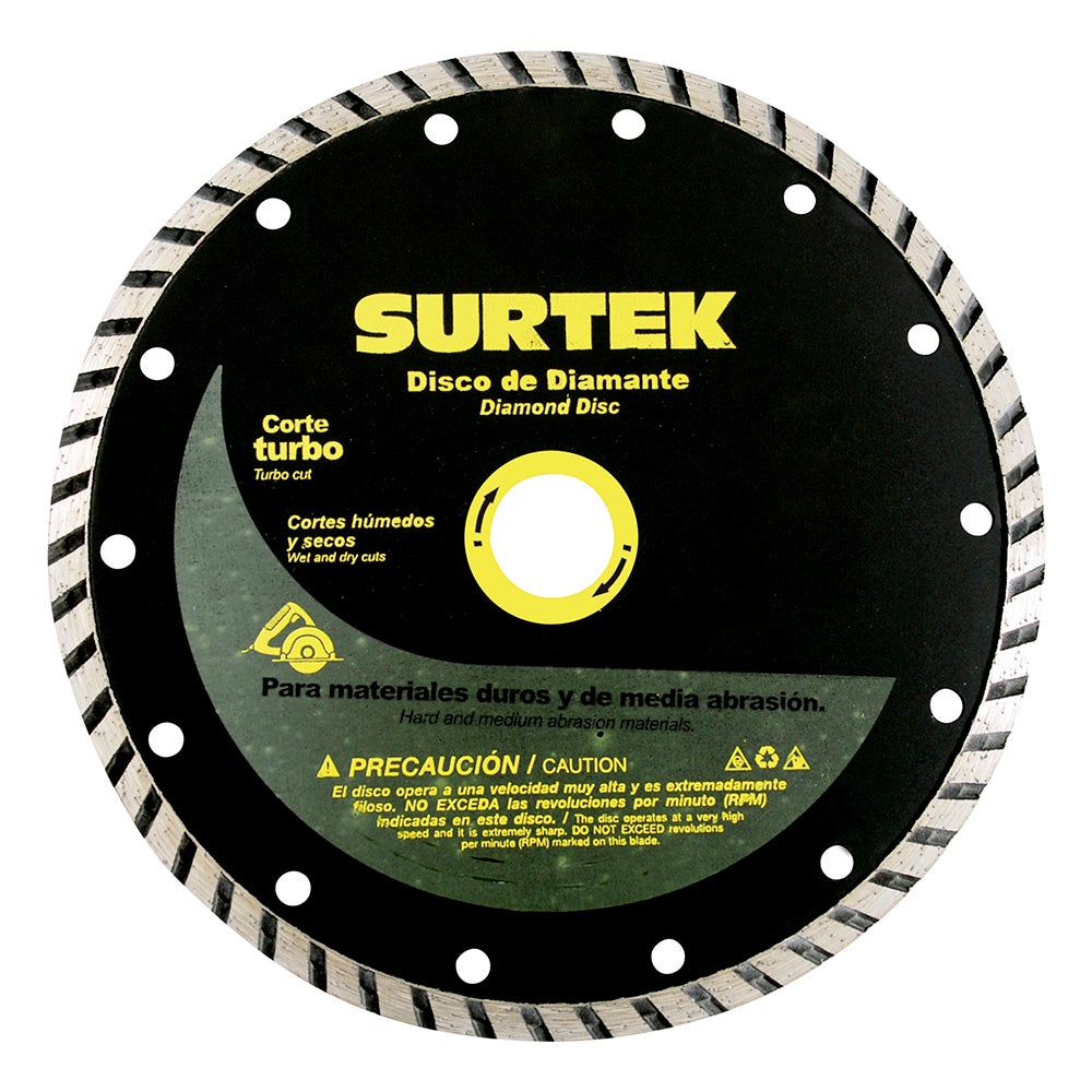 DISCO DE DIAMANTE TURBO 4-1/2" SURTEK