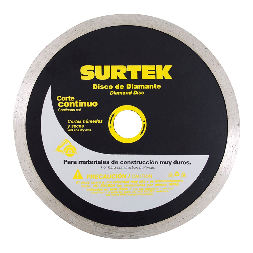 DISCO DE DIAMANTE CONTINUO, 7" SURTEK